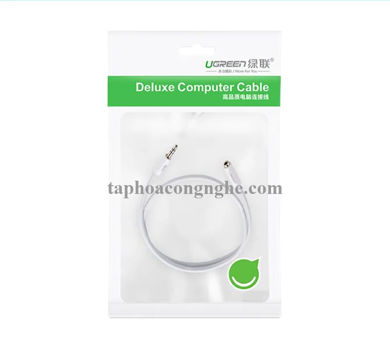 Ugreen 10746 0.5M màu Trắng Cáp âm thanh 3.5mm nối dài AV124 30010746